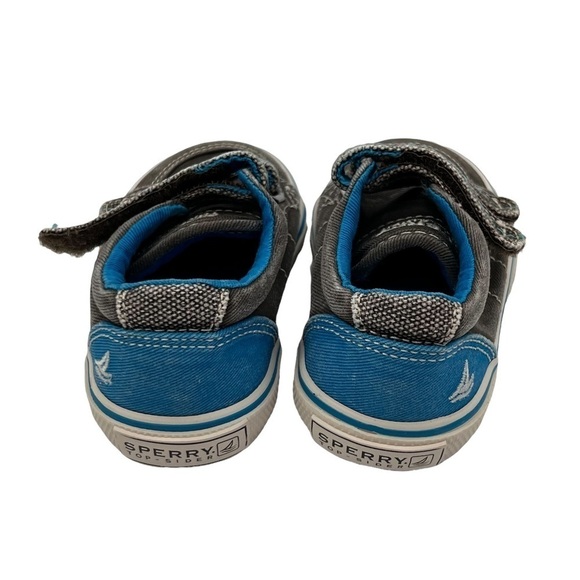 Sperry Top Sider Gray Blue Halyard H&L Boat Shoe Sneakers Size 5 Toddler - Picture 7 of 8